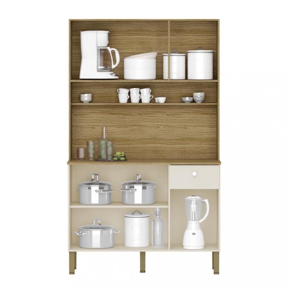 Cozinha Compacta 6 Portas 1 Gaveta Style Kits Paraná - 3