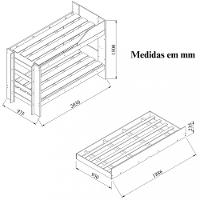 Treliche Indy Com Cama Auxiliar Conquista Móveis - 3