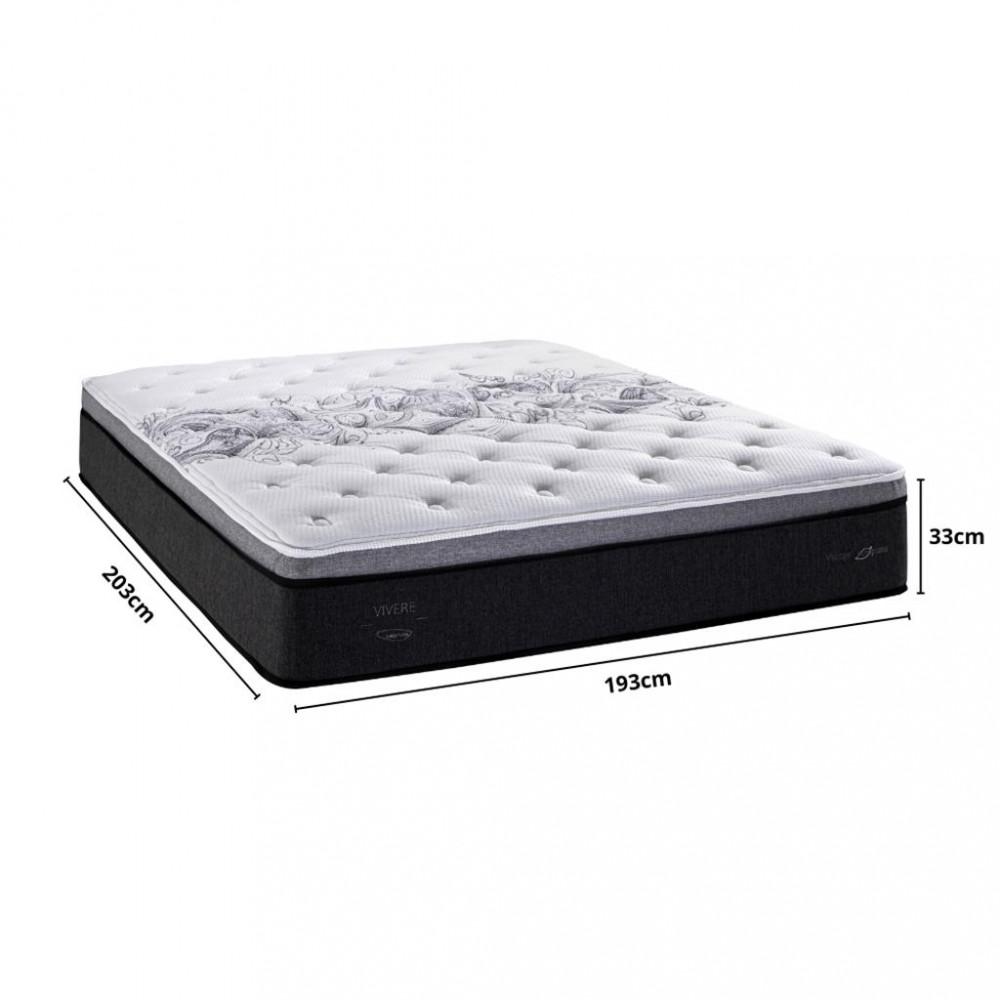 Colchão King 193cm Molas Ensacadas One C1629 Herval - 5