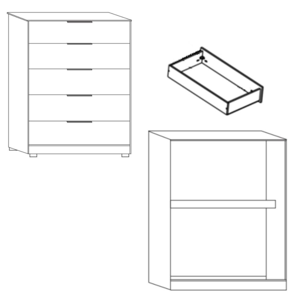 Cômoda 5 Gavetas Lins Faimec - 5