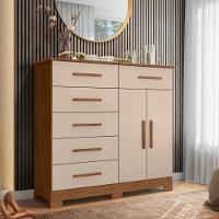 Cômoda 2 Portas 6 Gavetas Xangai Albatroz - 1