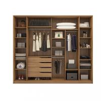 Guarda Roupa Casal com Vidro Reflecta 4 Portas 4 Gavetas Flex Laredo Demartêz - 3