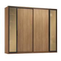 Guarda Roupa Casal com Vidro Reflecta 4 Portas 4 Gavetas Flex Laredo Demartêz - 6