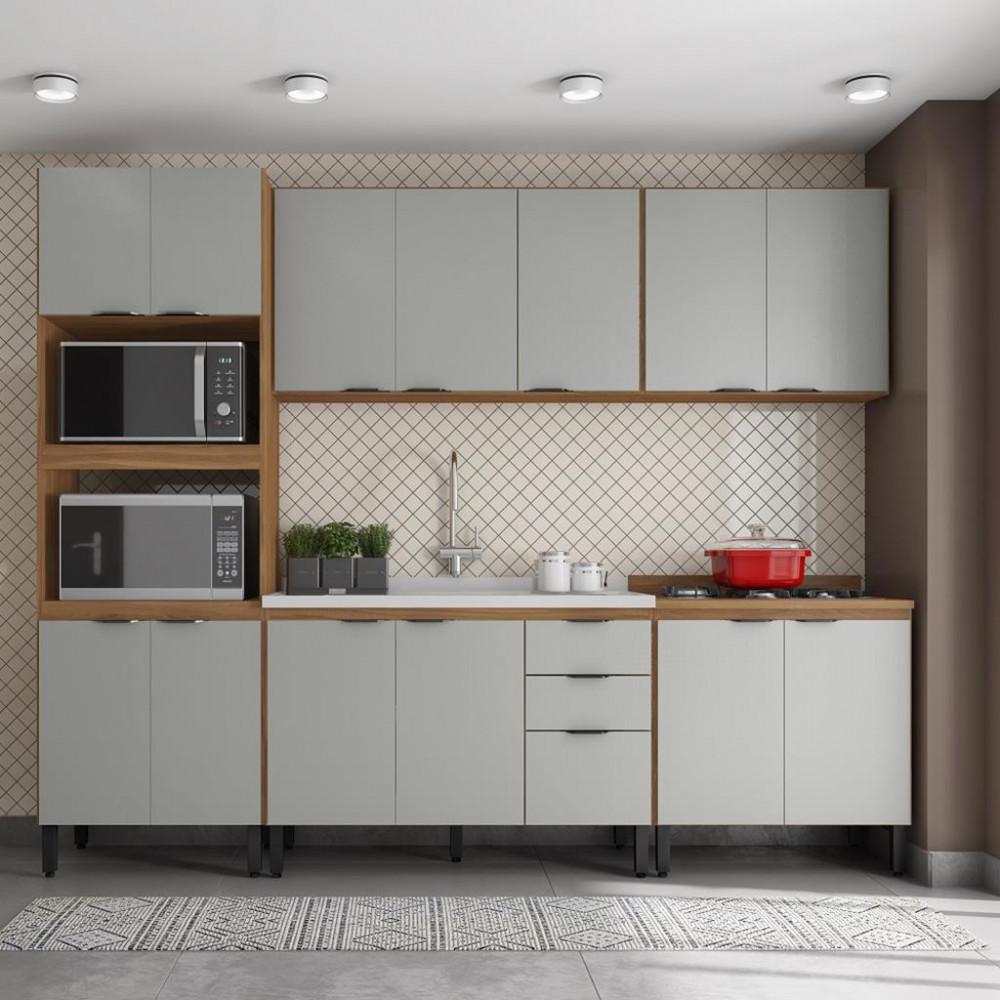 Cozinha Compacta 14 Portas Firenze sem Tampo Demóbile - 1