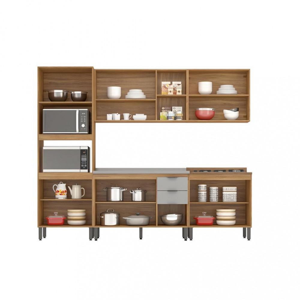 Cozinha Compacta 14 Portas Firenze sem Tampo Demóbile - 3