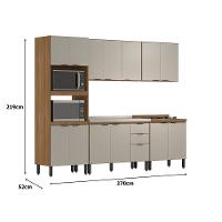 Cozinha Compacta 14 Portas Firenze sem Tampo Demóbile - 4