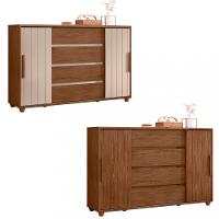 Cômoda 2 Portas 4 Gavetas Flex Evidenza Albatroz - 3