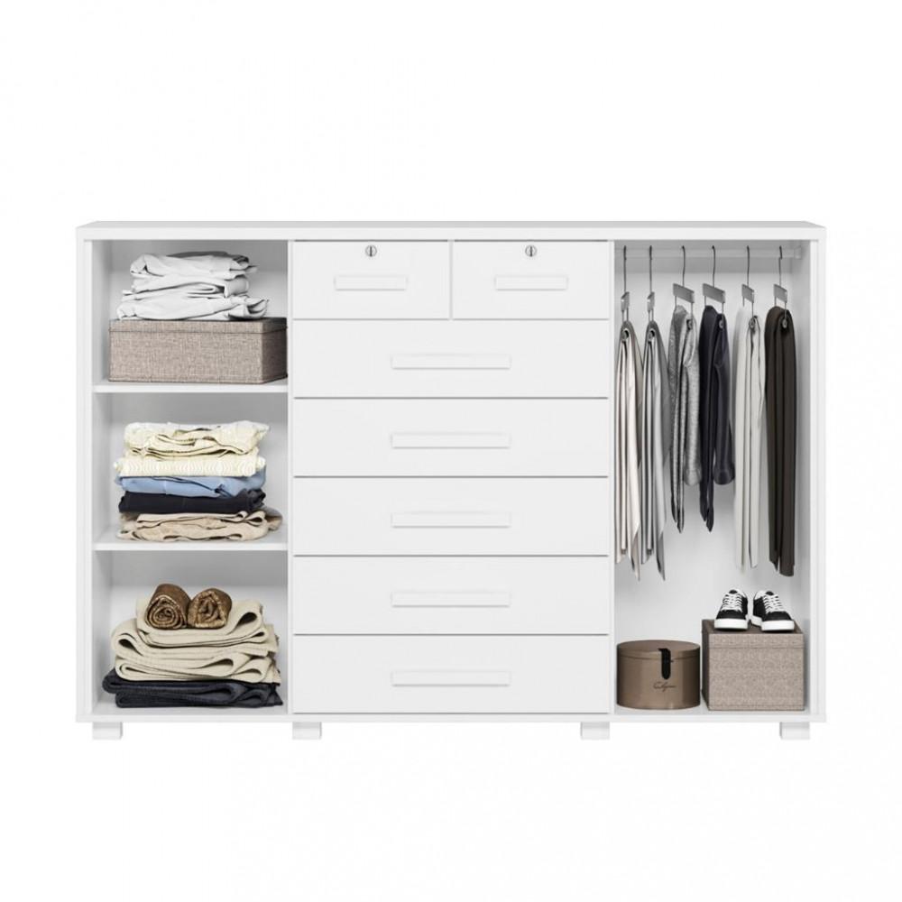 Cômoda 2 Portas 7 Gavetas Fontana Albatroz - 3