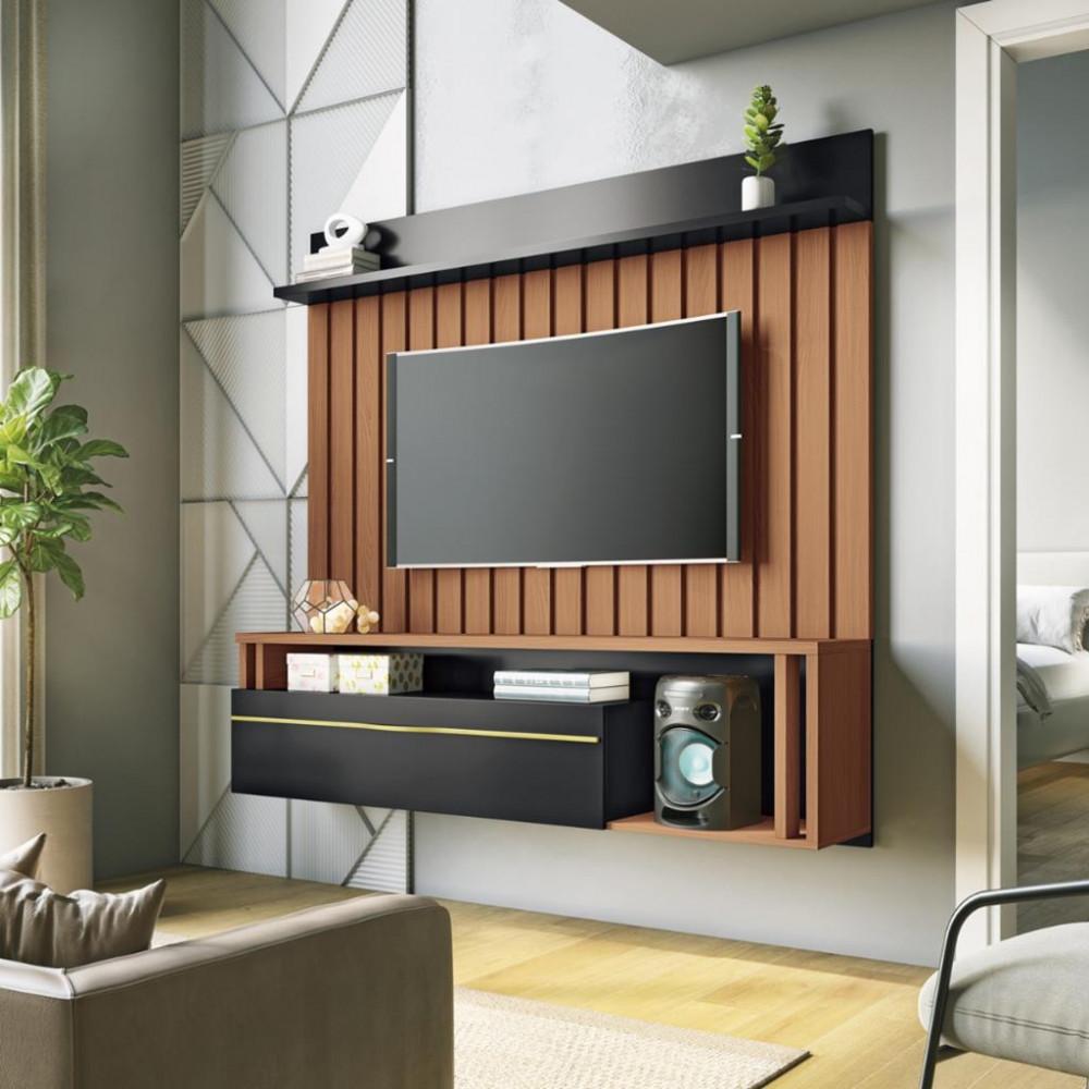 Painel Ripado para TV até 55 Polegadas 1 Porta Self HB Móveis - 1