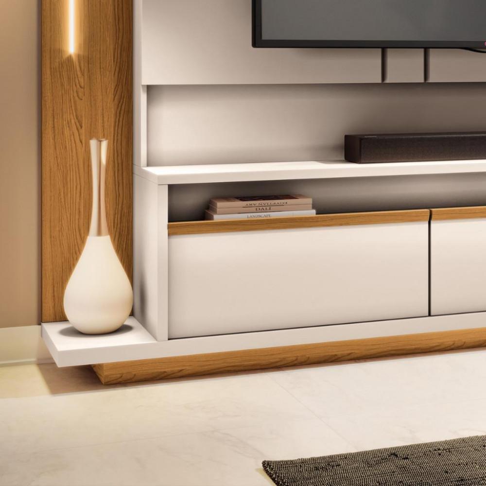 Estante Home para Tv até 75 Polegadas 3 Gavetas com Led Montane HB Móveis - 3