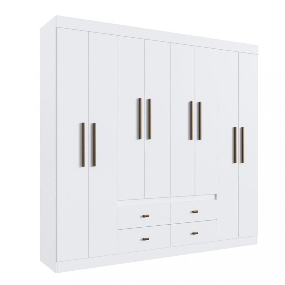 Guarda Roupa Casal 8 Portas 4 Gavetas Las Vegas Doripel - 2