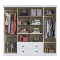 Guarda Roupa Casal 8 Portas 4 Gavetas Las Vegas Doripel - 3