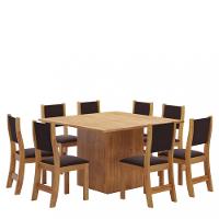 Conjunto Sala de Jantar Mirage 8 Cadeiras Sol Viero - 2