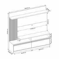 Estante Home para TV até  60 Polegadas 2 Portas NT1295 Notável Móveis - 5