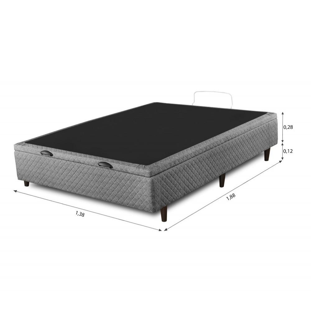 Base Box Casal Baú 138cm Max Umaflex - 3