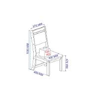 Conjunto de Mesa 90cm 4 Cadeiras Linho Lisboa Indekes - 3