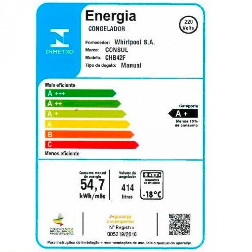 Freezer Horizontal Consul 2 Portas CHB42F 414L - 8