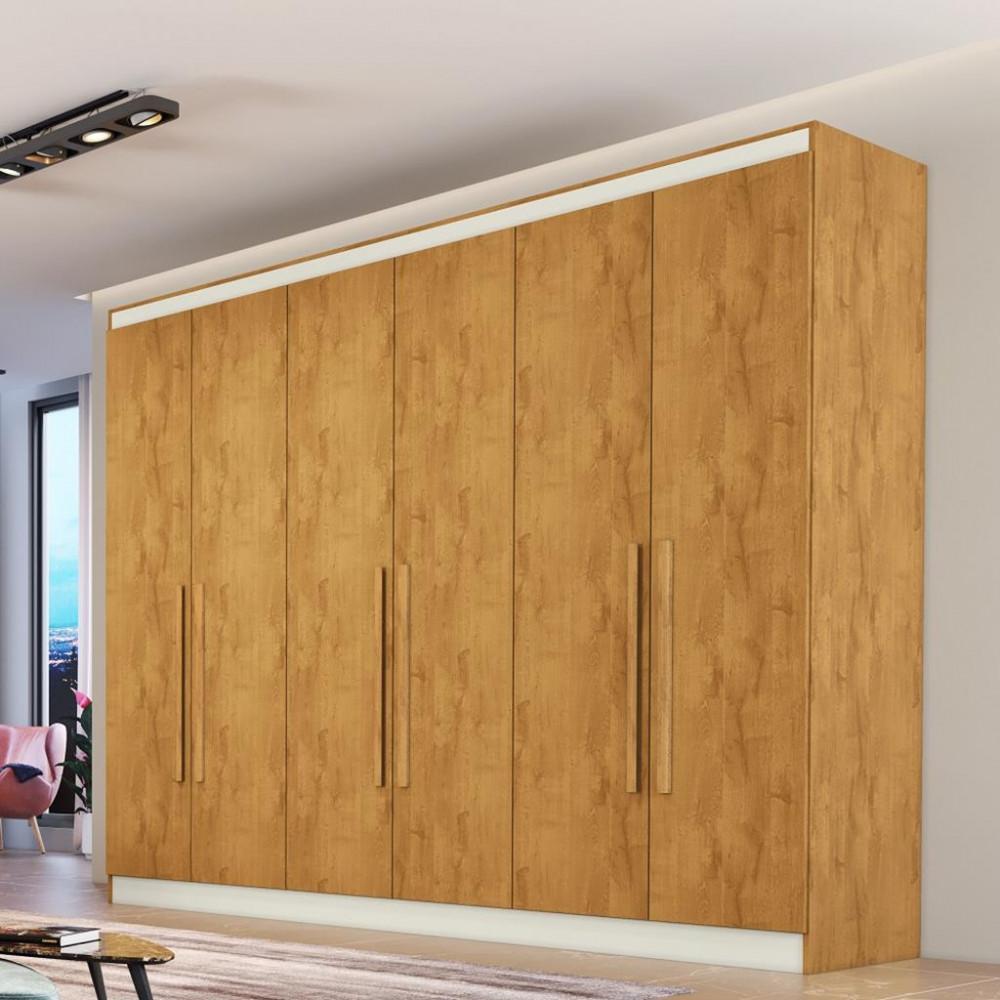 Guarda Roupa Casal 6 Portas 4 Gavetas MDF Oslo Made Marcs - 1