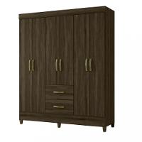 Guarda Roupa Casal 6 Portas 2 Gavetas Mobi Albatroz - 2