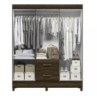Guarda Roupa Casal 6 Portas 2 Gavetas Mobi Albatroz - 3