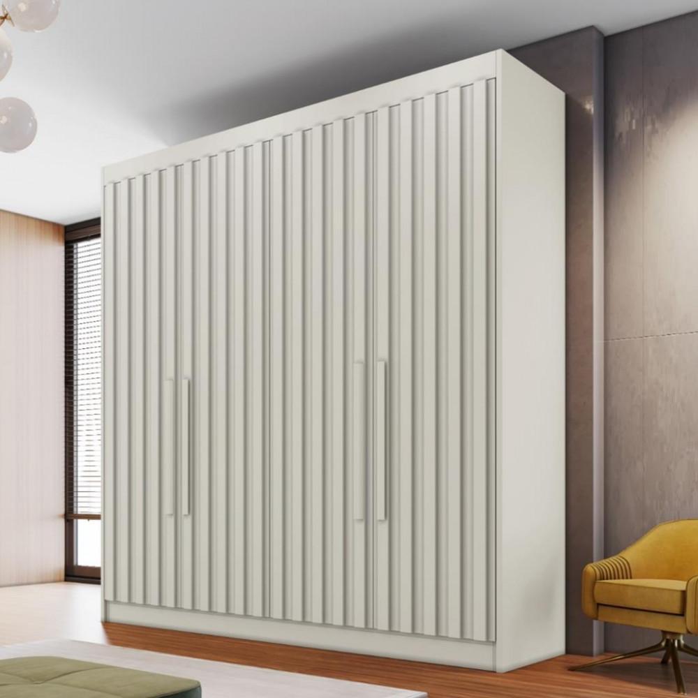 Guarda Roupa Casal 4 Portas 3 Gavetas Potente Móveis Europa - 1