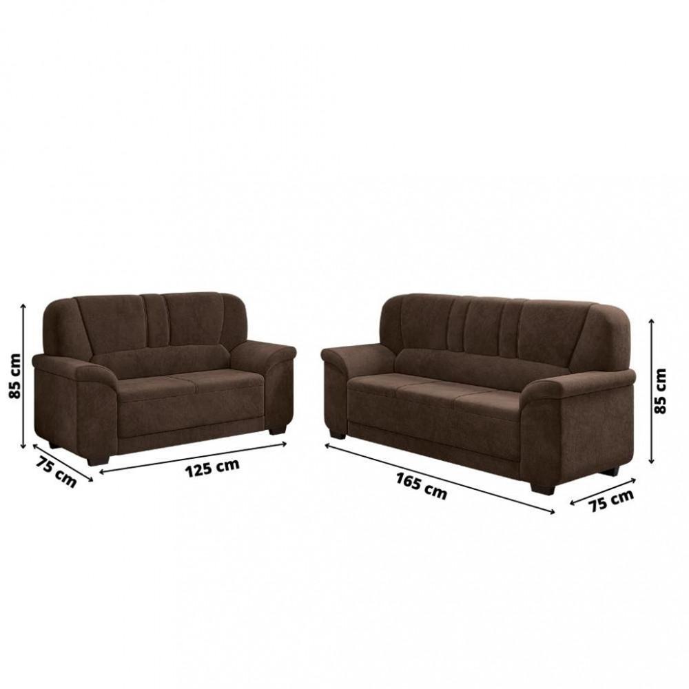 Conjunto Sofá 3 e 2 Lugares Paris Sued Flash - 3