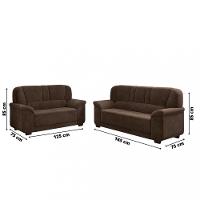 Conjunto Sofá 3 e 2 Lugares Paris Sued Flash - 3