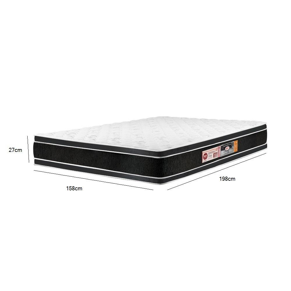 Colchão Queen  158cm Espuma Air D33 Double Face Colchões Castor - 2