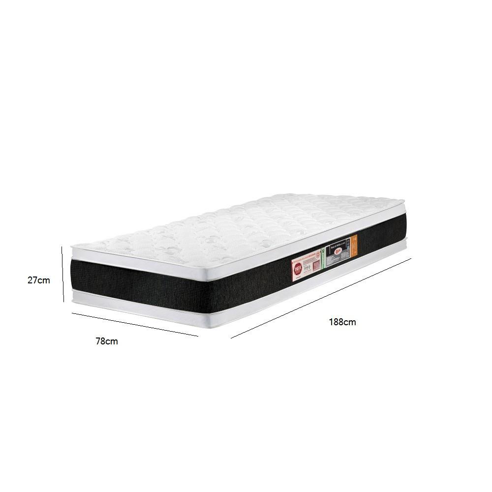 Colchão Solteiro 78cm Espuma Air D45 Double Face Colchões Castor - 2