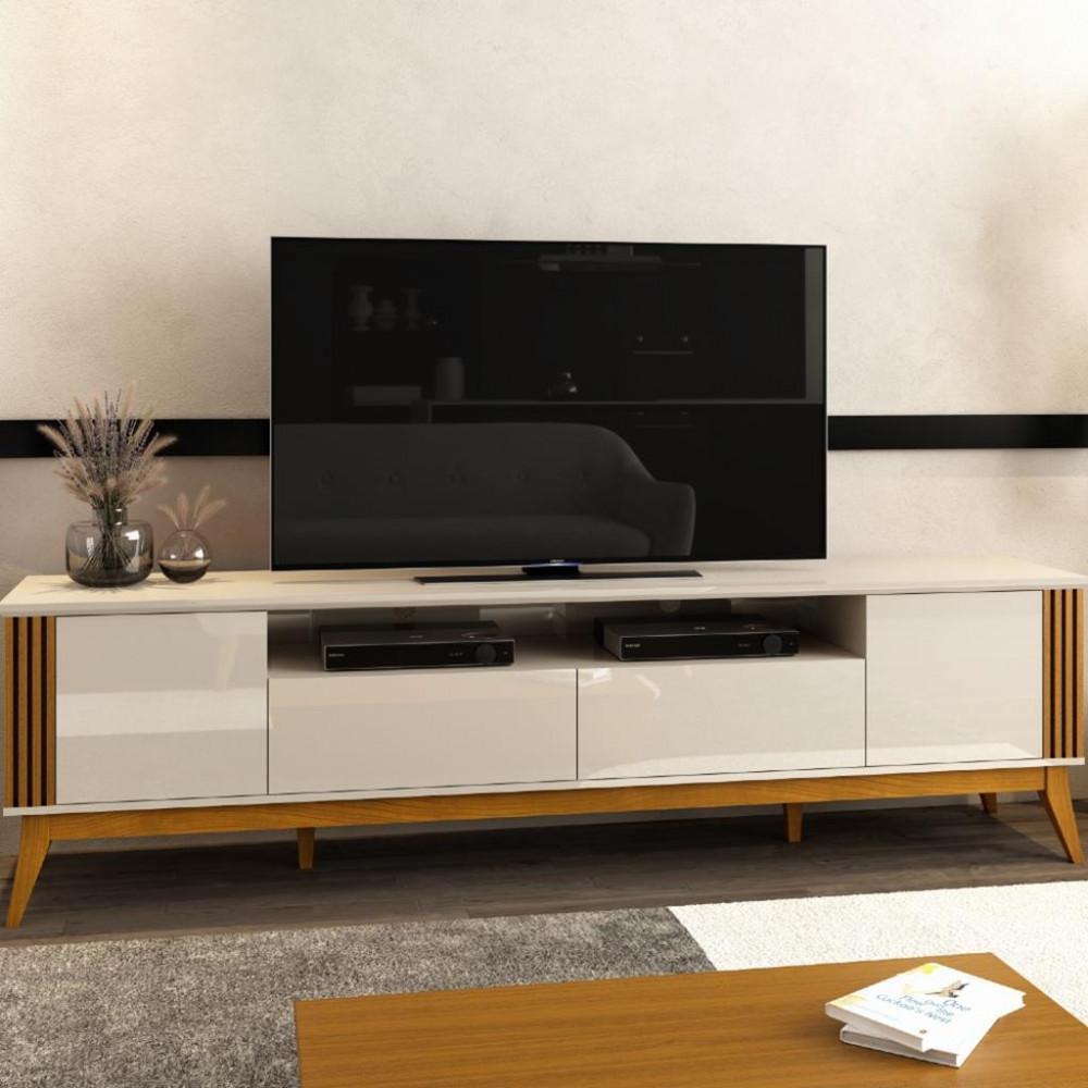 Rack para TV até 75 Polegadas 2 Portas 2 Gavetas 220cm Morgan EDN Móveis - 1