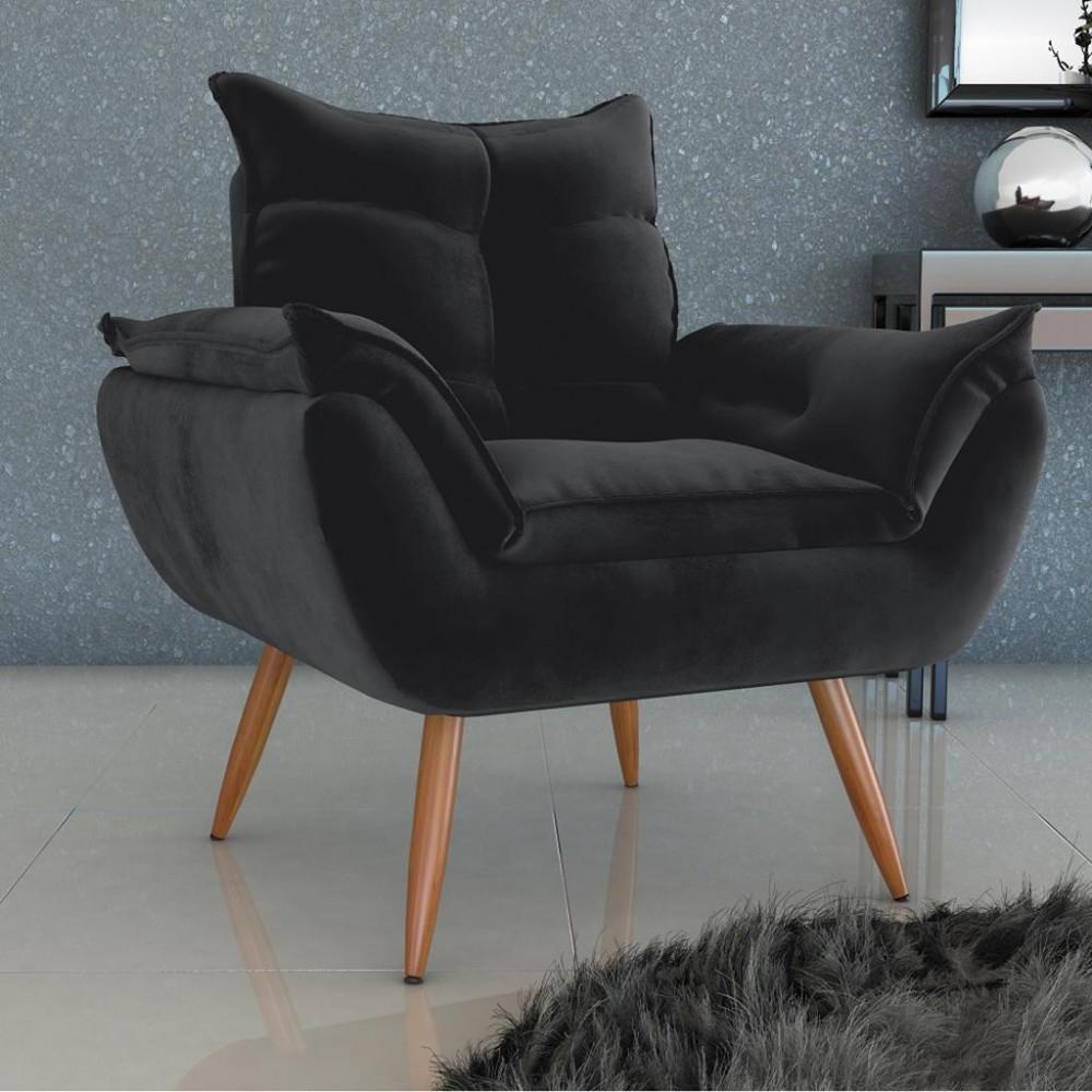Poltrona Veludo 94cm MX Tóquio Matrix - 1