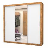 Guarda Roupa Casal Espelho 3 Portas 4 Gavetas Luna Plus Carioca Móveis - 2