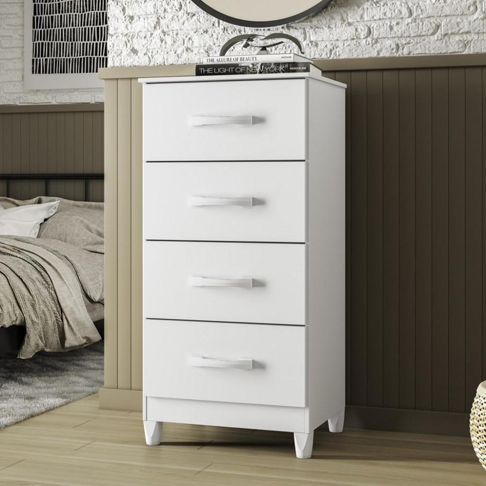 Cômoda 4 Gavetas Flex Mobi Albatroz - 1