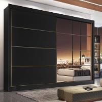 Guarda Roupa Casal com 1 Porta com espelho Servilha Made Marcs - 1