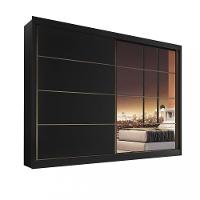 Guarda Roupa Casal com 1 Porta com espelho Servilha Made Marcs - 2