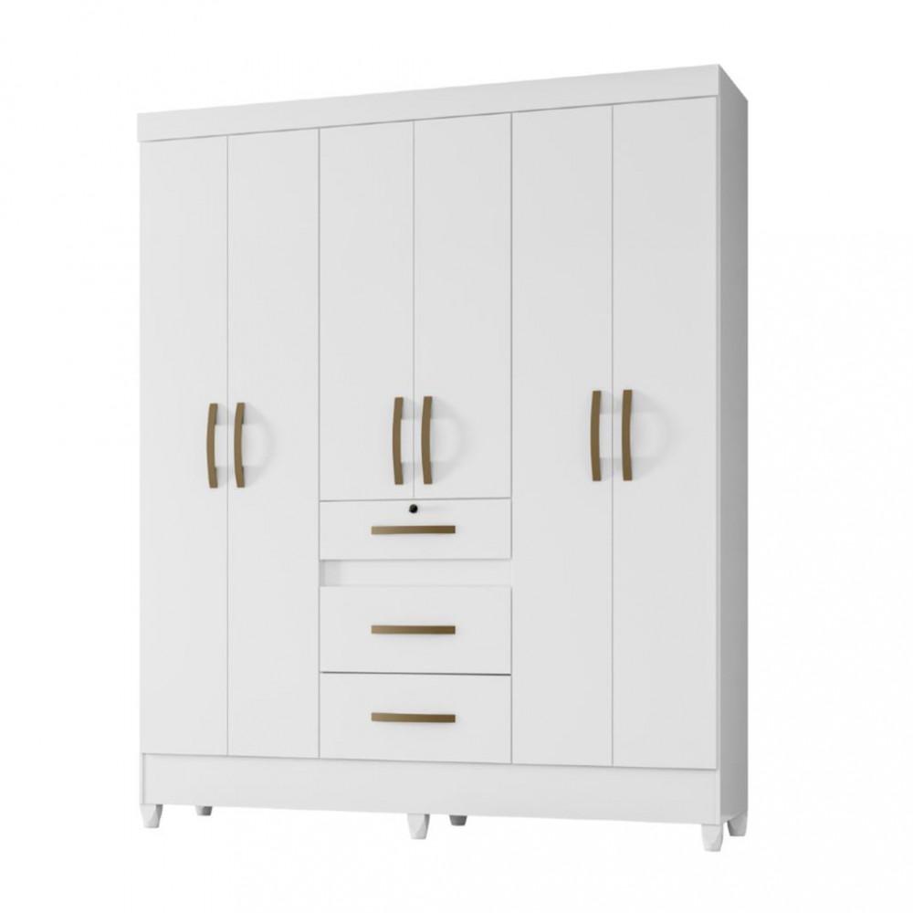 Guarda Roupa 6 Portas 3 Gavetas Itatiba Moval - 2