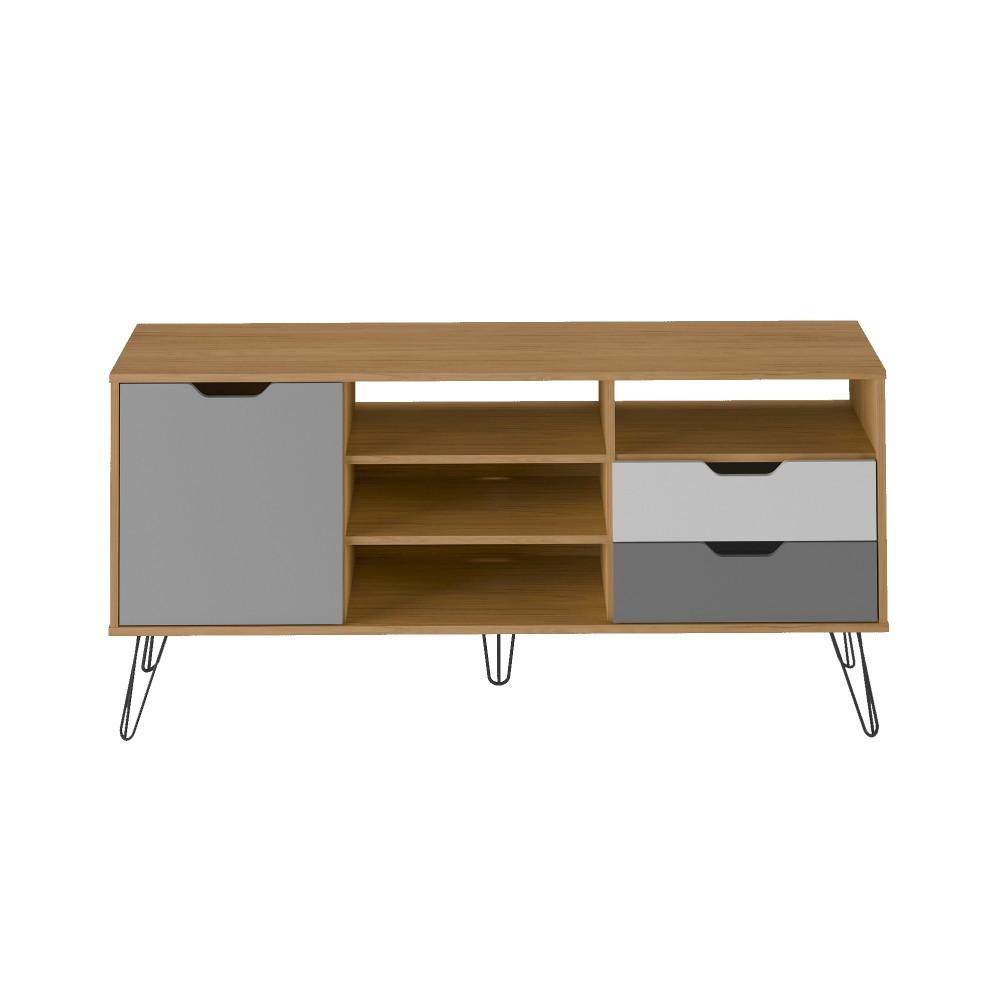 Rack para TV até 60 Polegadas 1 Porta 2 Gavetas Estocolmo Artely - 3