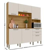 Cozinha Compacta 6 Portas 2 Gavetas Ferrara Kits Paraná - 4