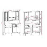 Cozinha Compacta 8 Portas 2 Gavetas Golden Kits Paraná - 4