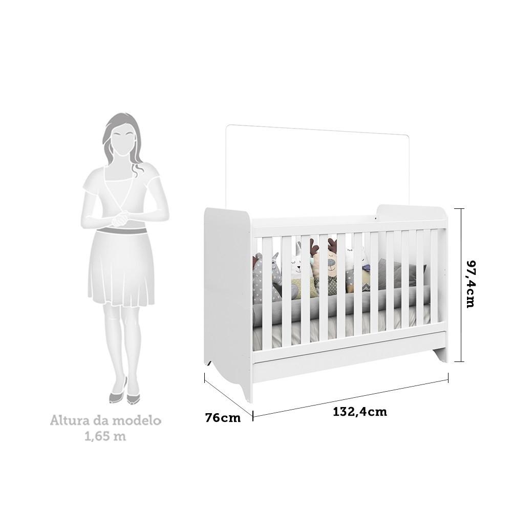 Quarto Infantil Berço e Cômoda Ben Móveis Peroba - 4