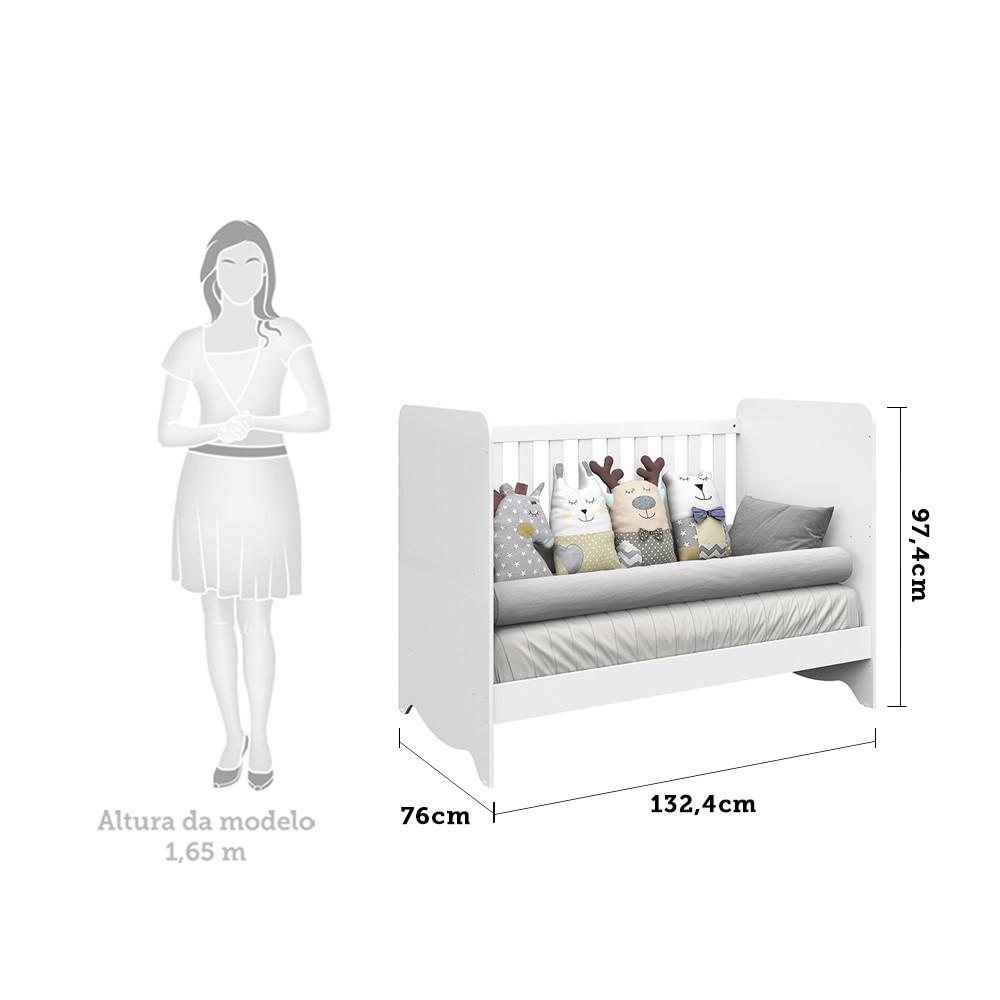 Quarto Infantil Berço e Cômoda Ben Móveis Peroba - 5