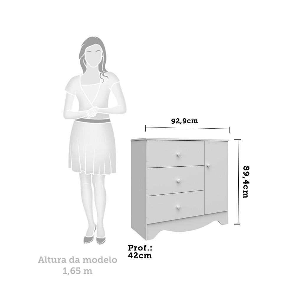 Quarto Infantil Berço e Cômoda Ben Móveis Peroba - 6
