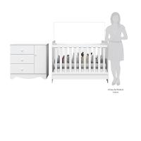 Quarto Infantil Berço e Cômoda Ben Móveis Peroba - 2