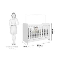 Quarto Infantil Berço e Cômoda Ben Móveis Peroba