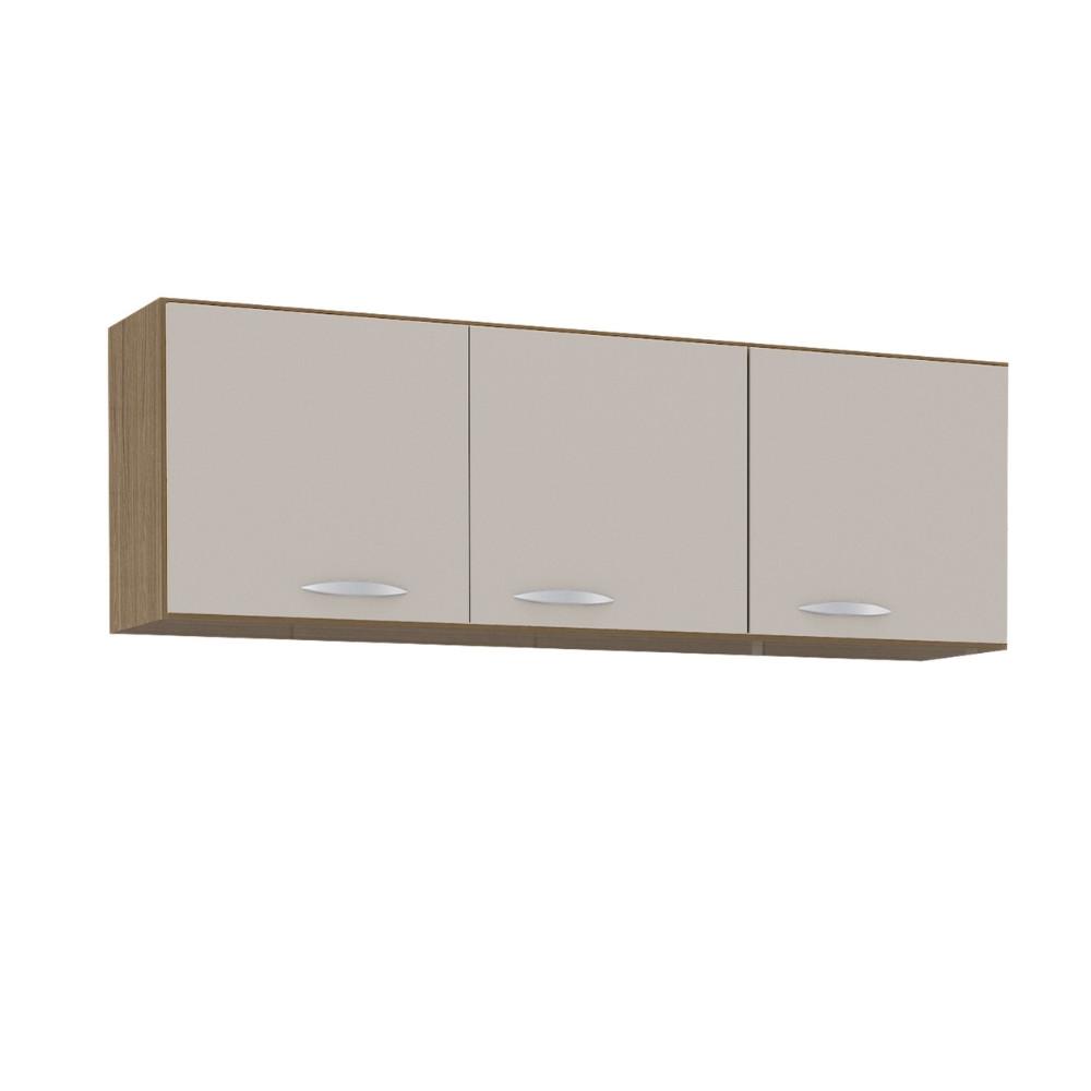 Armário Aéreo 3 Portas 120cm A843 Cristal Poquema - 2