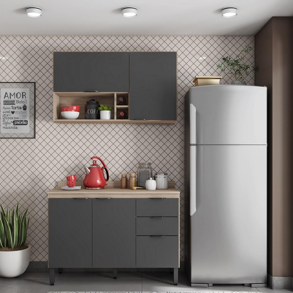 Cozinha Compacta com Tampo FI0012 Firenza Demobile - 1