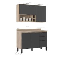 Cozinha Compacta com Tampo FI0012 Firenza Demobile - 4