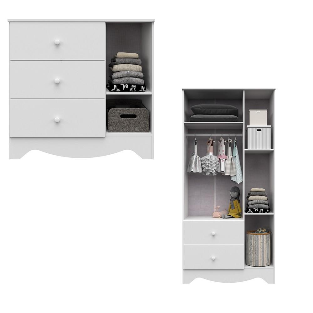 Quarto Infantil Berço,Cômoda e Guarda Roupa Ben Móveis Peroba - 6