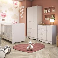 Quarto Infantil Berço,Cômoda e Guarda Roupa Ben Móveis Peroba - 1