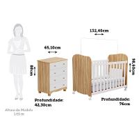 Quarto Infantil Berço e Cômoda Uli Junior Móveis Peroba - 3